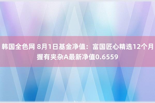 韩国全色网 8月1日基金净值：富国匠心精选12个月握有夹杂A最新净值0.6559