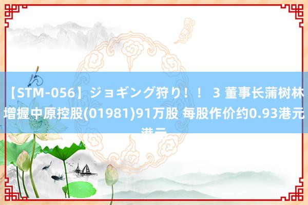 【STM-056】ジョギング狩り！！ 3 董事长蒲树林增握中原控股(01981)91万股 每股作价约0.93港元