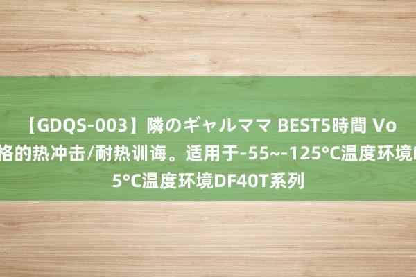 【GDQS-003】隣のギャルママ BEST5時間 Vol.2 通过严格的热冲击/耐热训诲。适用于-55~-125°C温度环境DF40T系列