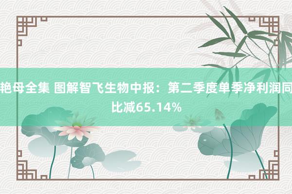 艳母全集 图解智飞生物中报：第二季度单季净利润同比减65.14%