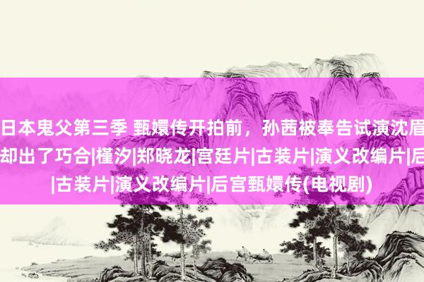 日本鬼父第三季 甄嬛传开拍前，孙茜被奉告试演沈眉庄，遵循口试本日却出了巧合|槿汐|郑晓龙|宫廷片|古装片|演义改编片|后宫甄嬛传(电视剧)